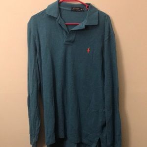 Long sleeve polo collared shirt!